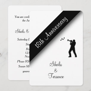 18th Wedding Anniversary Invitation