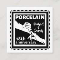 18th wedding anniversary porcelain traditional