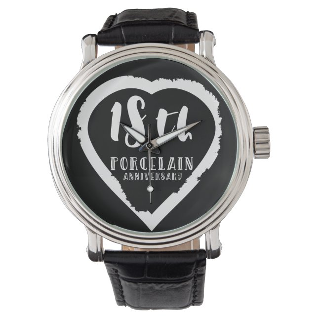 18th Wedding anniversary traditional porcelain Watch (Front)