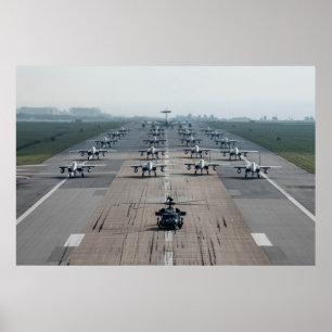 18th Wing Conducts an Elephant Walk Poster