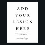 18x24" Vertical/Portrait Poster Sign<br><div class="desc">18x24" Vertical/Portrait Poster Sign</div>