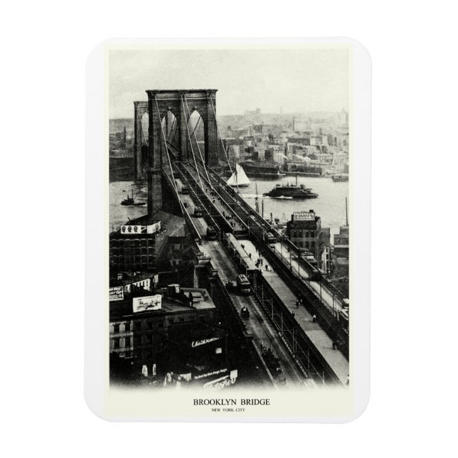 1900 Brooklyn Bridge Magnet (Vertical)