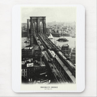 1900 Brooklyn Bridge Mouse Mat
