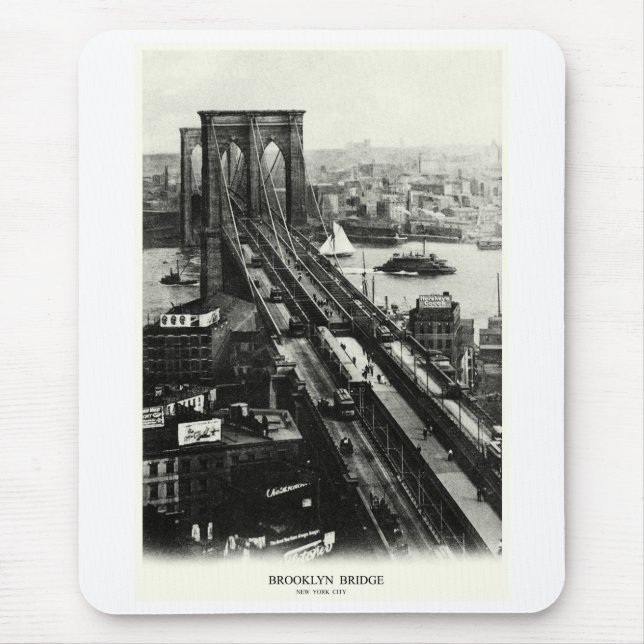 1900 Brooklyn Bridge Mouse Mat (Front)