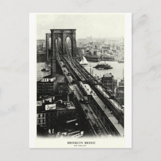 1900 Brooklyn Bridge Postcard