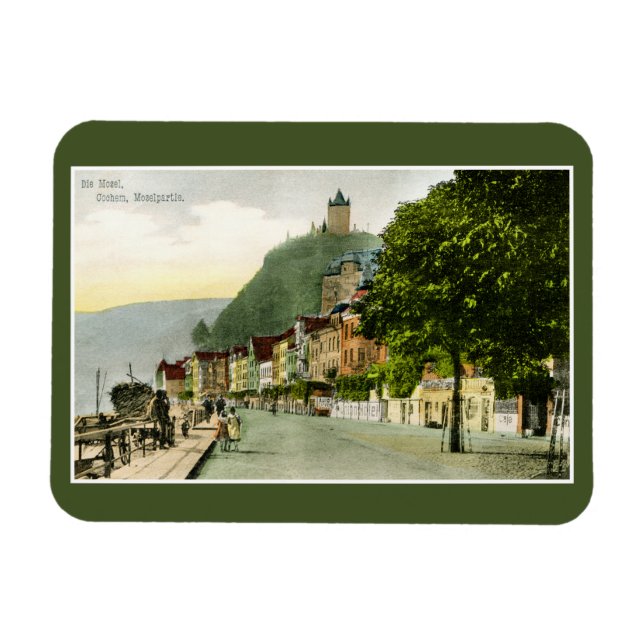 1900 Cochem Mosel Moselle river Germany Magnet (Horizontal)