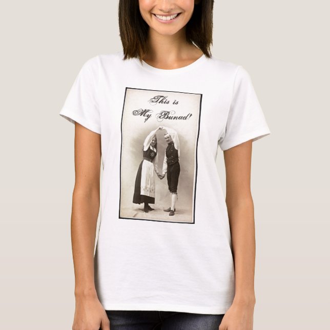 1900 Norwegian Bunad Dancers T-Shirt (Front)