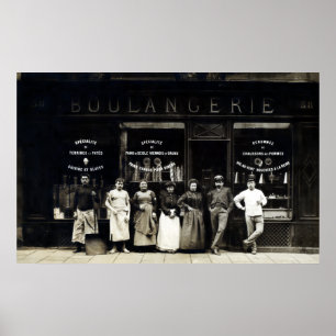 1900 Parisian Bakery Poster