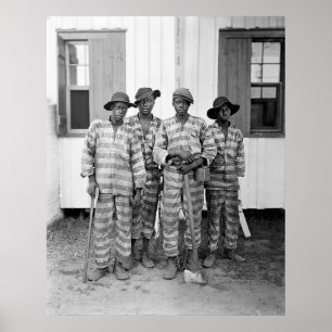 1900 Southern Chain Gang Poster