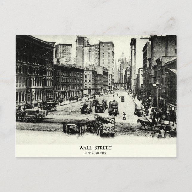 1900 Wall Street Postcard (Front)