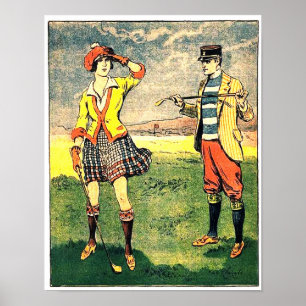 1900's Golf Print