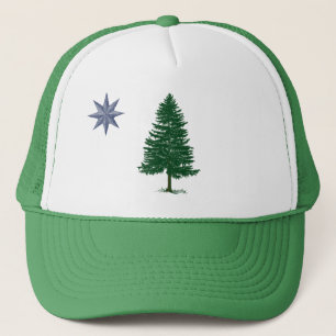 1901 Maine Flag Hat - Vintage Style