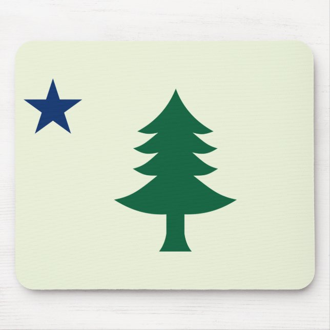 1901 Maine Flag Mouse Mat (Front)