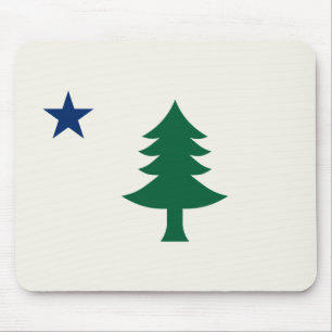 1901 Maine Flag Mouse Mat