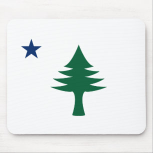 1901 Maine Flag Mouse Mat