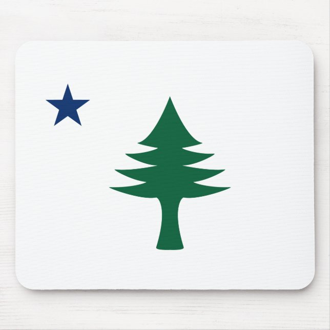 1901 Maine Flag Mouse Mat (Front)