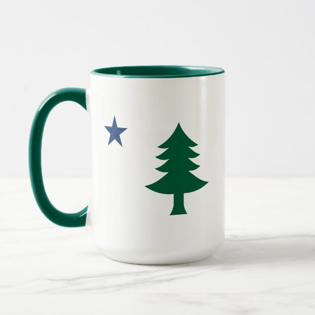 1901 Maine Flag Mug (Left)
