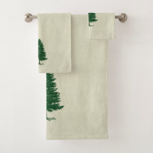1901 Maine Flag - Vintage Style Bath Towel Set