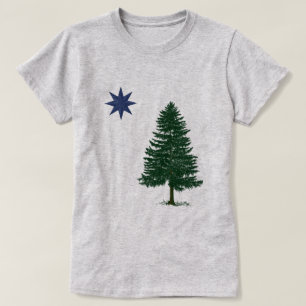 1901 Maine Flag - Vintage Style T-Shirt