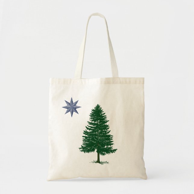 1901 Maine Flag - Vintage Style Tote Bag (Front)