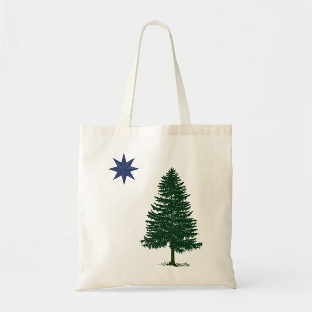 1901 Maine Flag - Vintage Style Tote Bag (Front)