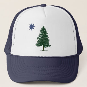 1901 Maine Flag - Vintage Style Trucker Hat