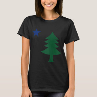 1901 Old First Flag of Maine Pine Tree and Star Ta T-Shirt
