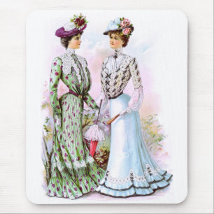 1901 Vintage Dresses Mouse Mat