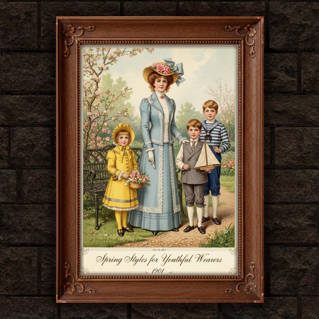 1901 Vintage Outdoor Fashion Wall Poster  (Creator Uploaded)