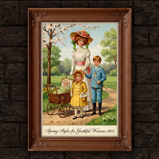 1901 Vintage Outdoor Fashion Wall Poster  (Creator Uploaded)