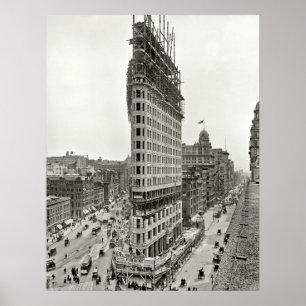 1902 FLATIRON BUILDING CONSTRUCTION POSTER