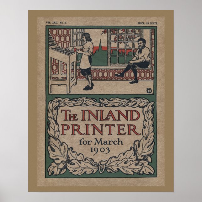 1903 Inland Printer letterpress poster (Front)