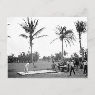 1904 Golfing Palm Beach Fl. Postcard
