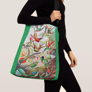 1904 hummingbirds print crossbody bag