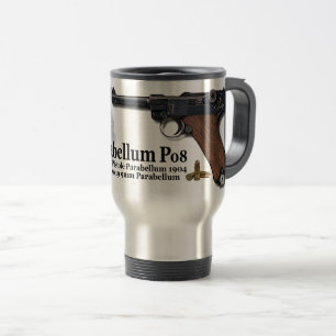 1904 Mauser Parabellum 1908 PO8 Luger 2 Travel Mug