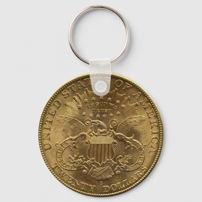 1904 Twenty Dollar Coin, back (tails) or $20 Key Ring (Front)
