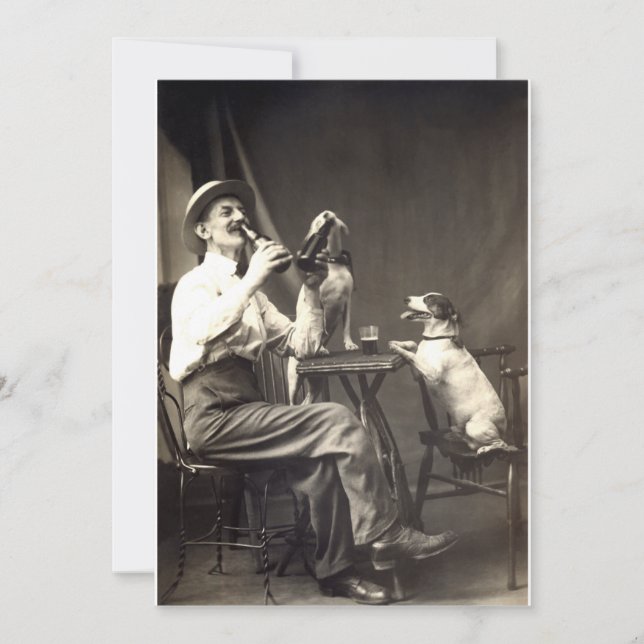 1905 Beer Drinking Dogs (Front)