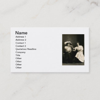 1905 Beer Drinking Girl Friends Business Card