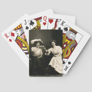1905 Beer Drinking Girlfriends Playing Cards