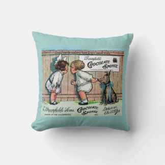 1905 Chocolate Candy Ad Cushion