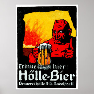 1905 German Beer Poster