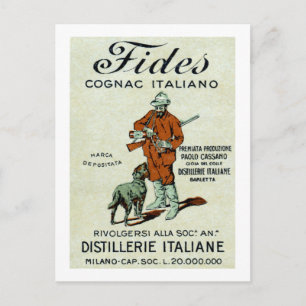 1905 Italian Cognac Postcard