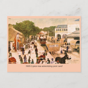 1905 Street Scene Colombo Ceylon Lipton Postcard