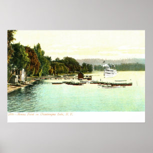 1905 Vintage Bemus Point, Chautaqua Lake, Poster
