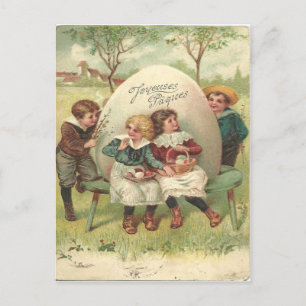 1905 Vintage Joyouses Paques Easter Postcard