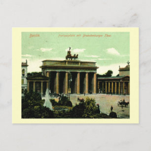1906 Brandenburg Gate, Berlin, Germany Vintage Postcard