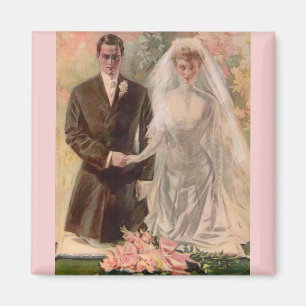 1906 Edwardian wedding Magnet