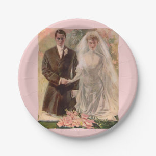 1906 Edwardian wedding Paper Plate