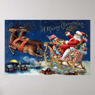 1906 Merry Christmas Poster
