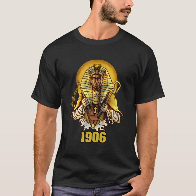 1906 Sphinx Alpha Ace Fraternity Pharoah T-Shirt (Front)